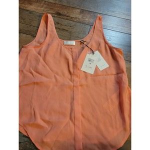 7 For All Mankind Sleeveless Blouse Peach Women’s Size XS NEW WITH TAGS